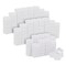 150 Pieces Empty Watercolor Half Pans for Painting Supplies, White Plastic Pans for Color Mixing Oil Paint or Acrylics (1.8 ml, 0.6 x 0.7 x 0.32 In)